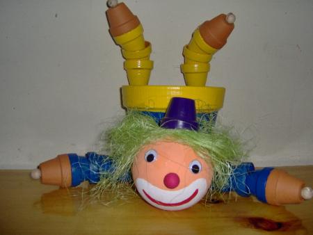 charmant clown en pot