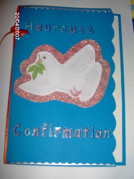 pour une confirmation