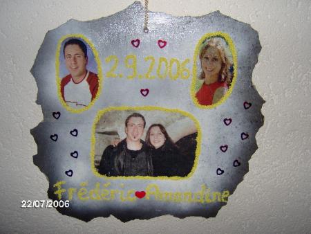 une deuxi�me ardoise de mariage