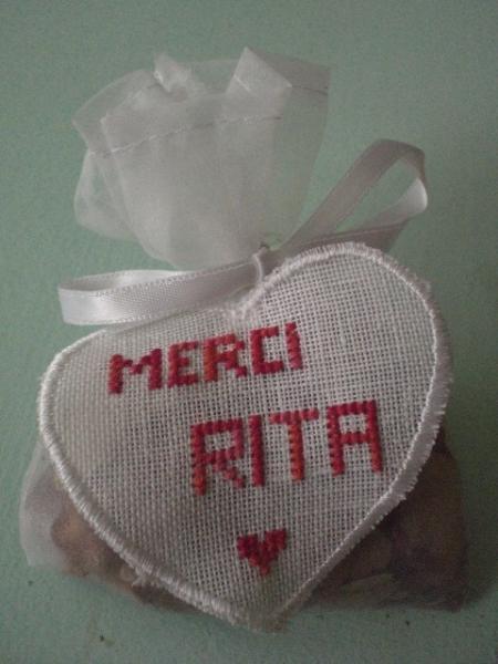 petit sachet � la rose pour Rita